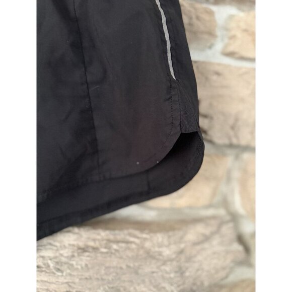 Athleta Women’s Black Running Shorts Size M | Zip Pocket Liner Reflective Trim - Picture 2 of 10